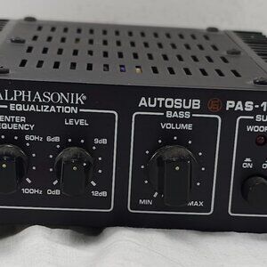 Alphasonik PAS-1060 Auto Car Stereo Bass Amplifier Rare Vintage Untested